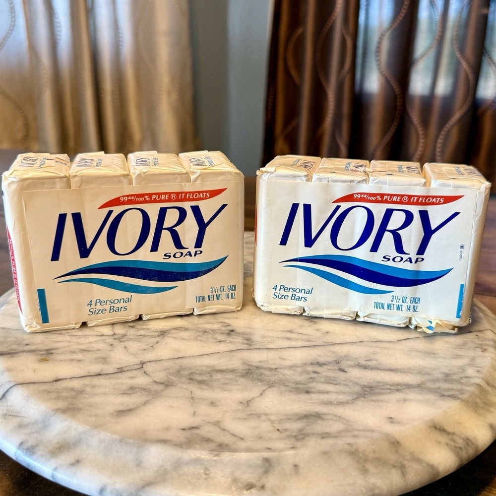 NEW! 8pc VTG‎ 80s 1987 Ivory Soap Personal Size Bars 3.5oz TV Movie Prop Retro